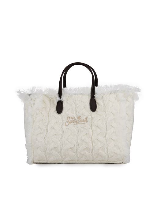 Borsa Colette Braid Tricot a in maglia con logo Mc2 Saint Barth | COLETTE W01356G BRAID TRICOT 10OR EMB